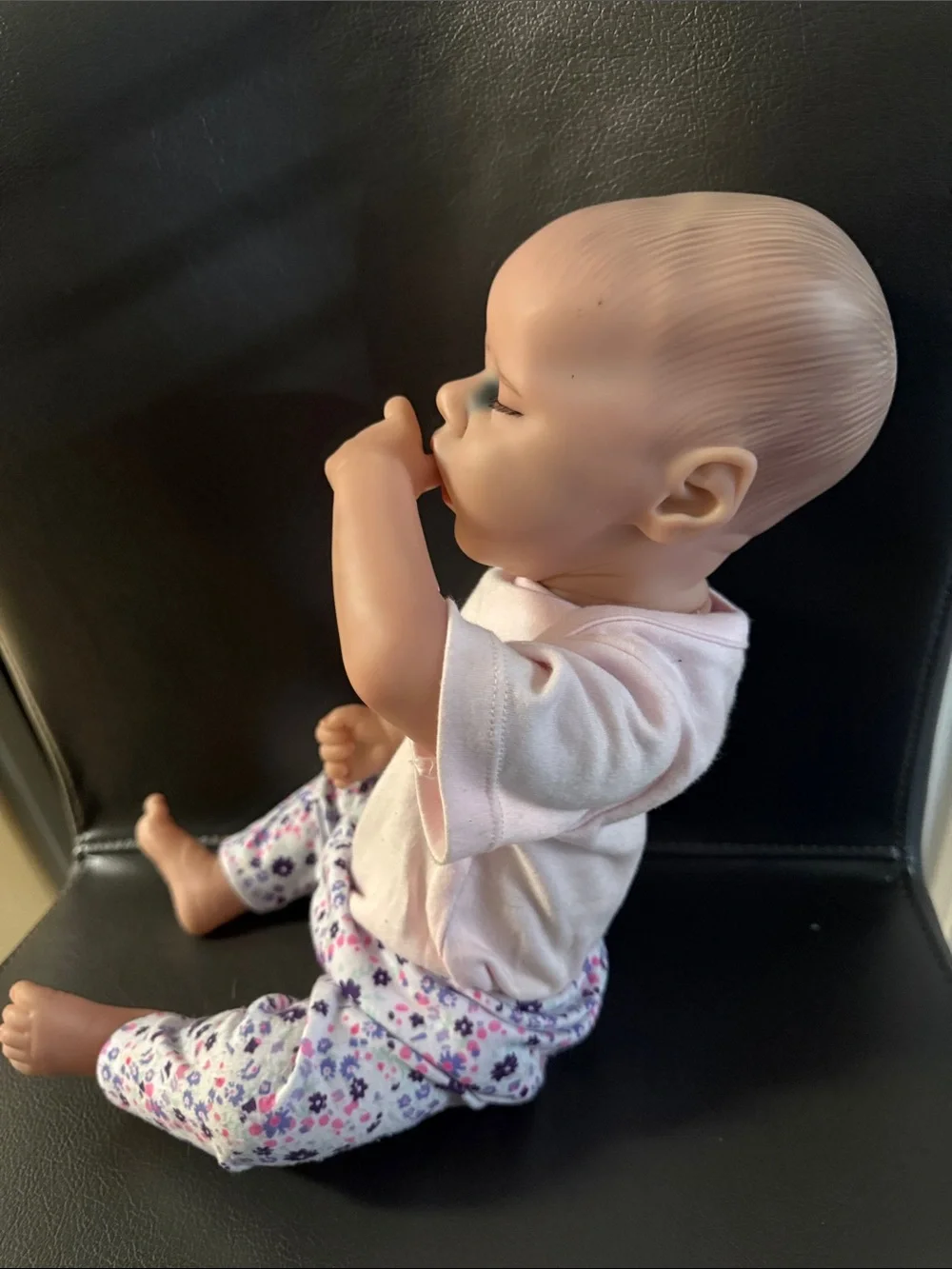 18” Lifelike Infant Girl Eyes Closed Silicone Doll